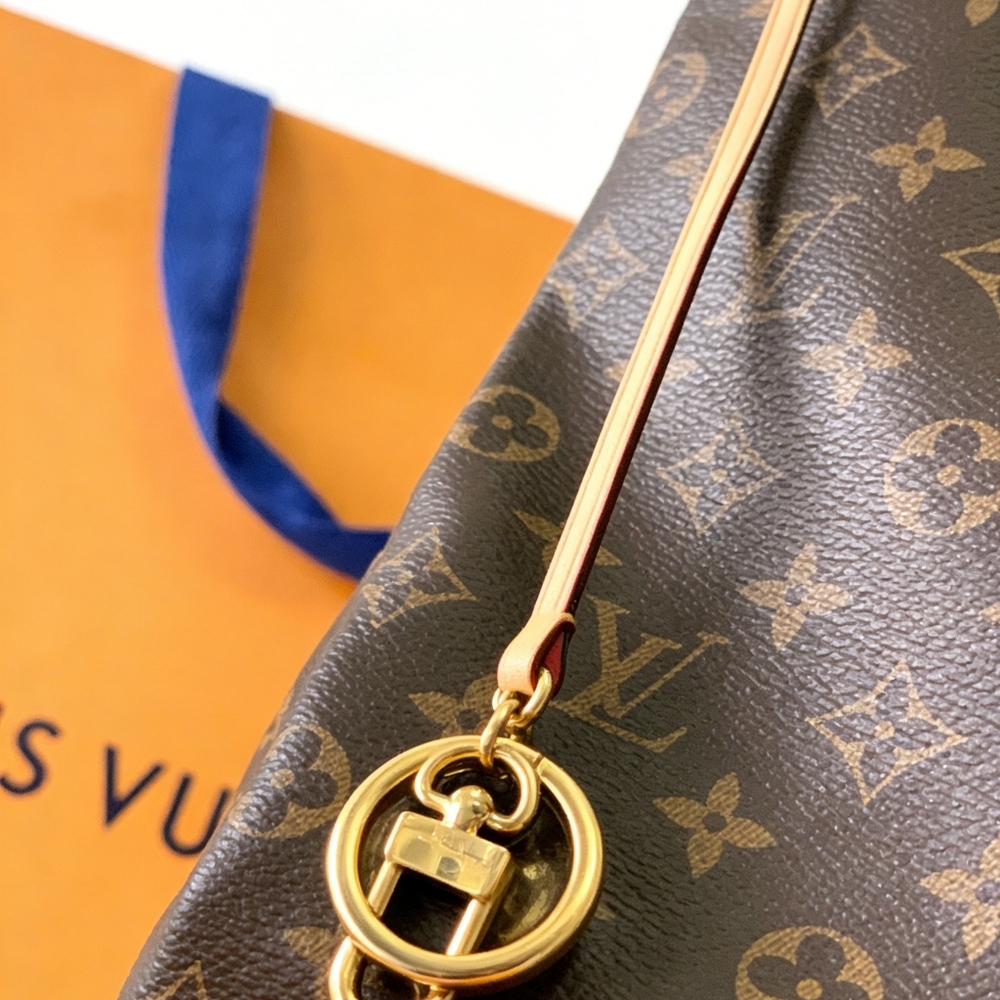 <AUTHENTIC>LV Artsy MM Monogram Canvas Tote Bag - Picture 6 of 6